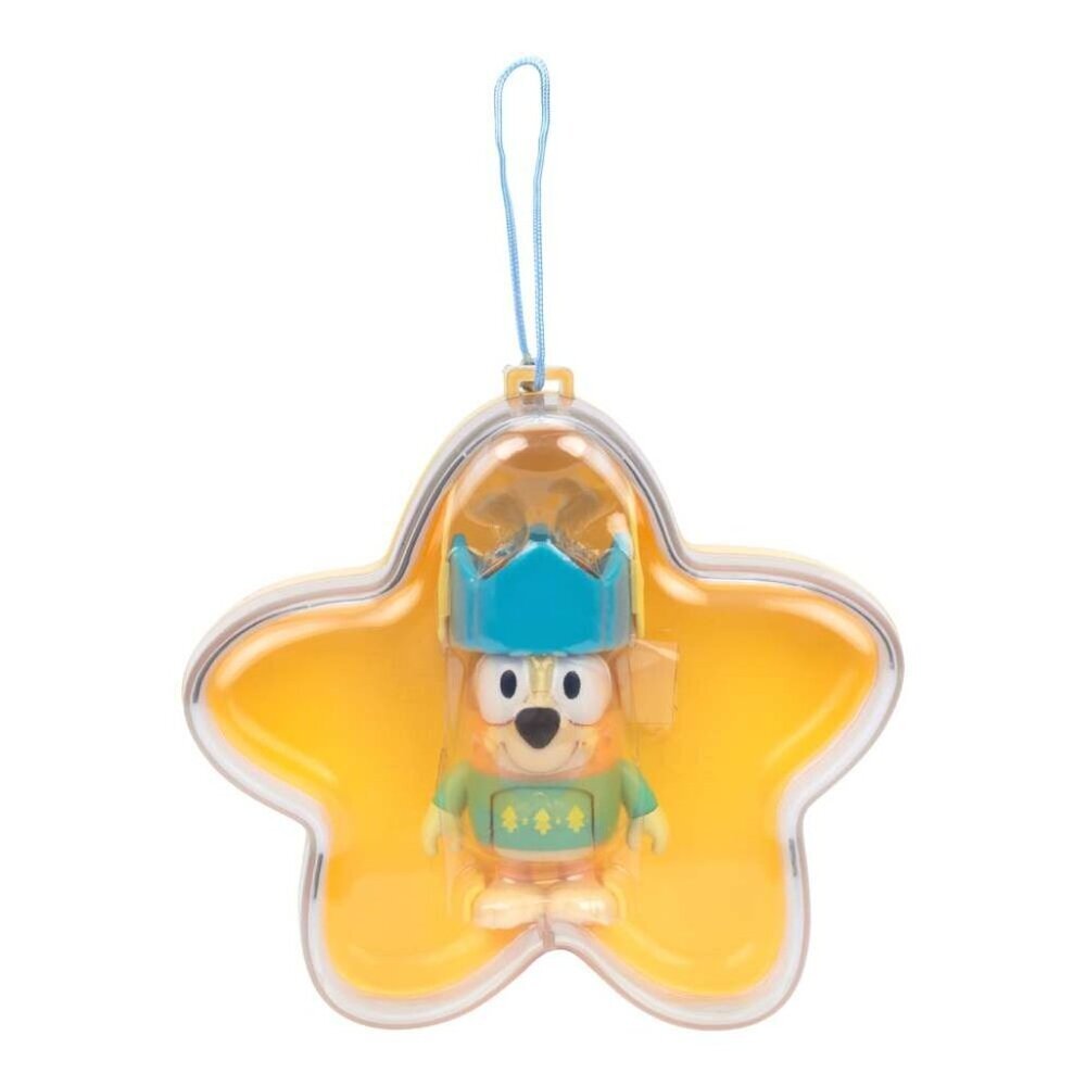 Bluey Star Ornament – Holiday Tree Decoration, Yellow / Green ~ Xmas Ornament